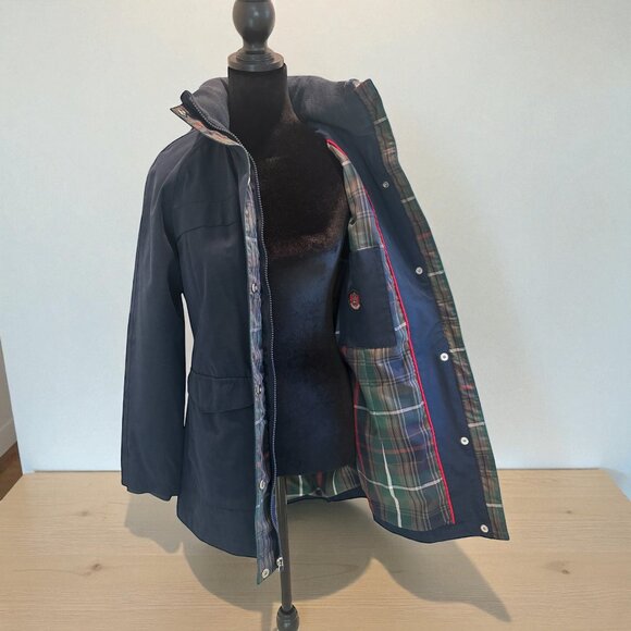 Pendleton Navy Blue Plaid Lined Jacket Size S - Picture 4 of 17
